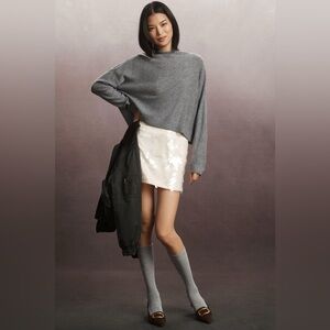 ❤️HP❤️NWT Size MP - Pilcro The Alani Cashmere Mock-Neck Sweater (100% Cashmere)